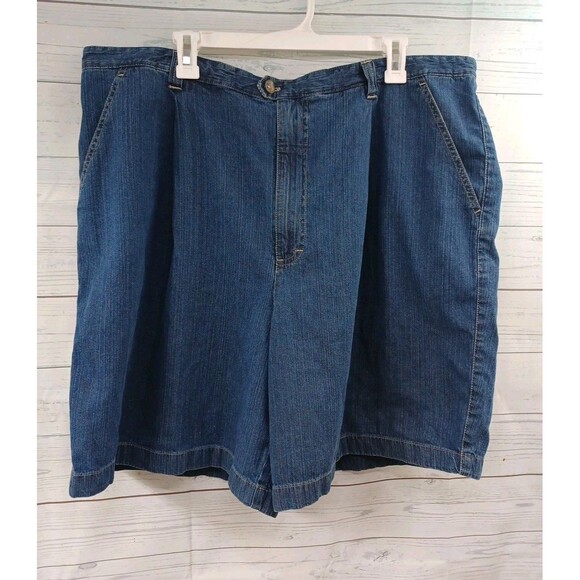 Gloria Vanderbilt Bermuda Jean Shorts Blue Sz 22W NWT - Picture 1 of 8